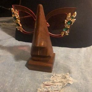 Pink with rhinestone sunglasses butterfly